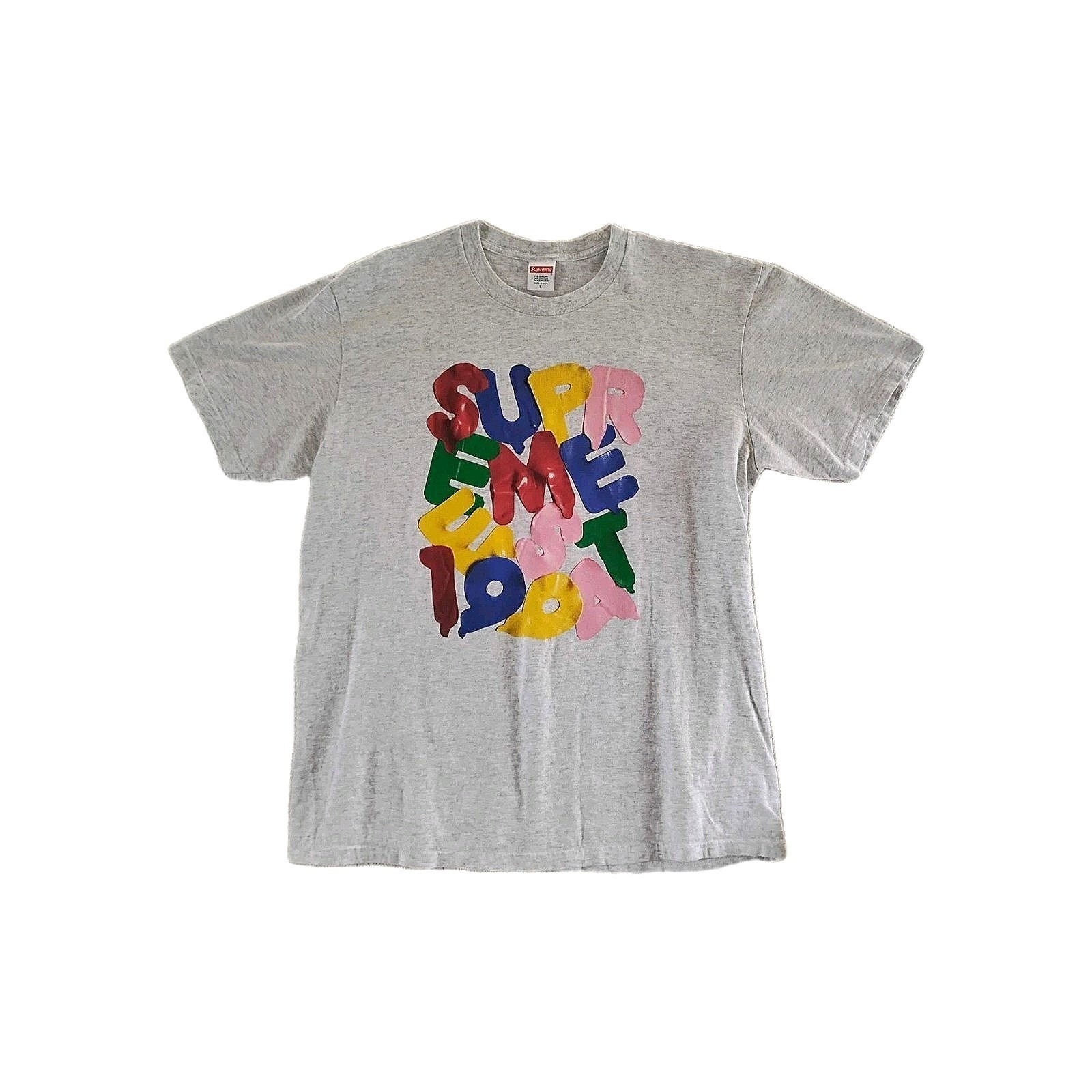 Authentic Usa Supreme Est 1994 Graffiti T-Shirt Rainbow Paint Balloon Logo Large